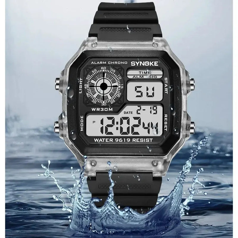 SYNOKE Digital Watches Men Sports